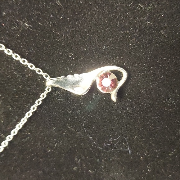 Angel Wing Purple Zirconia Set - Picture 4 of 8